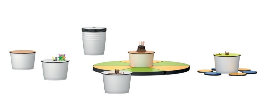 Meuble d'appoint avec espace de rangement ligne Gugl