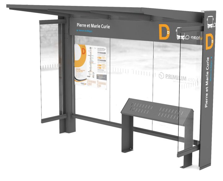 Station bus acier ligne KUB