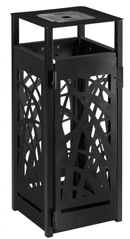 Corbeille CYBEL 110L avec cendrier