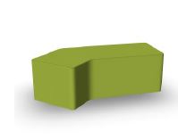 Module d'assise d'angle 135° en mousse ligne Shift+ Landscape