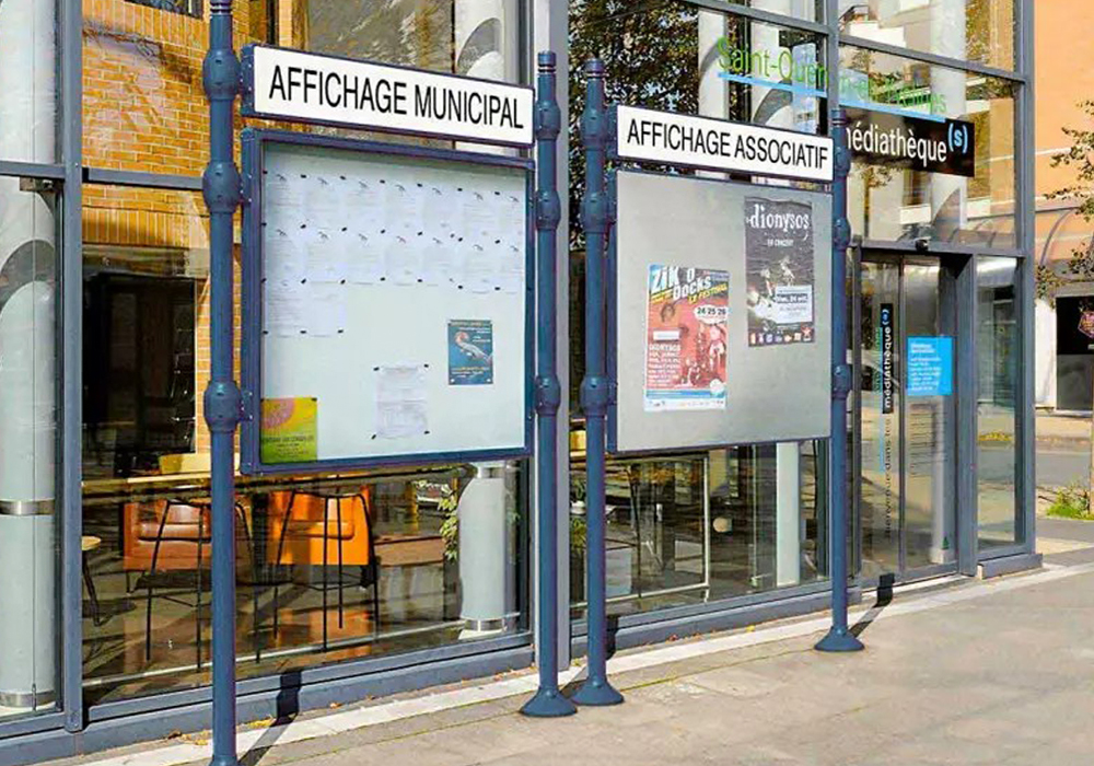 Vitrine d'affichage extérieur
